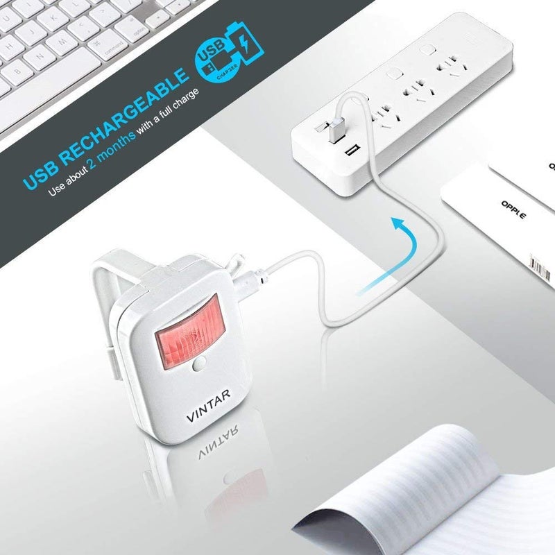 VINTAR 2 Pack Rechargeable 16 Color Motion Sensor LED Toilet Night Light, 5 Stage Dimmer, IP67 Waterproof, Light Detection - Image 3